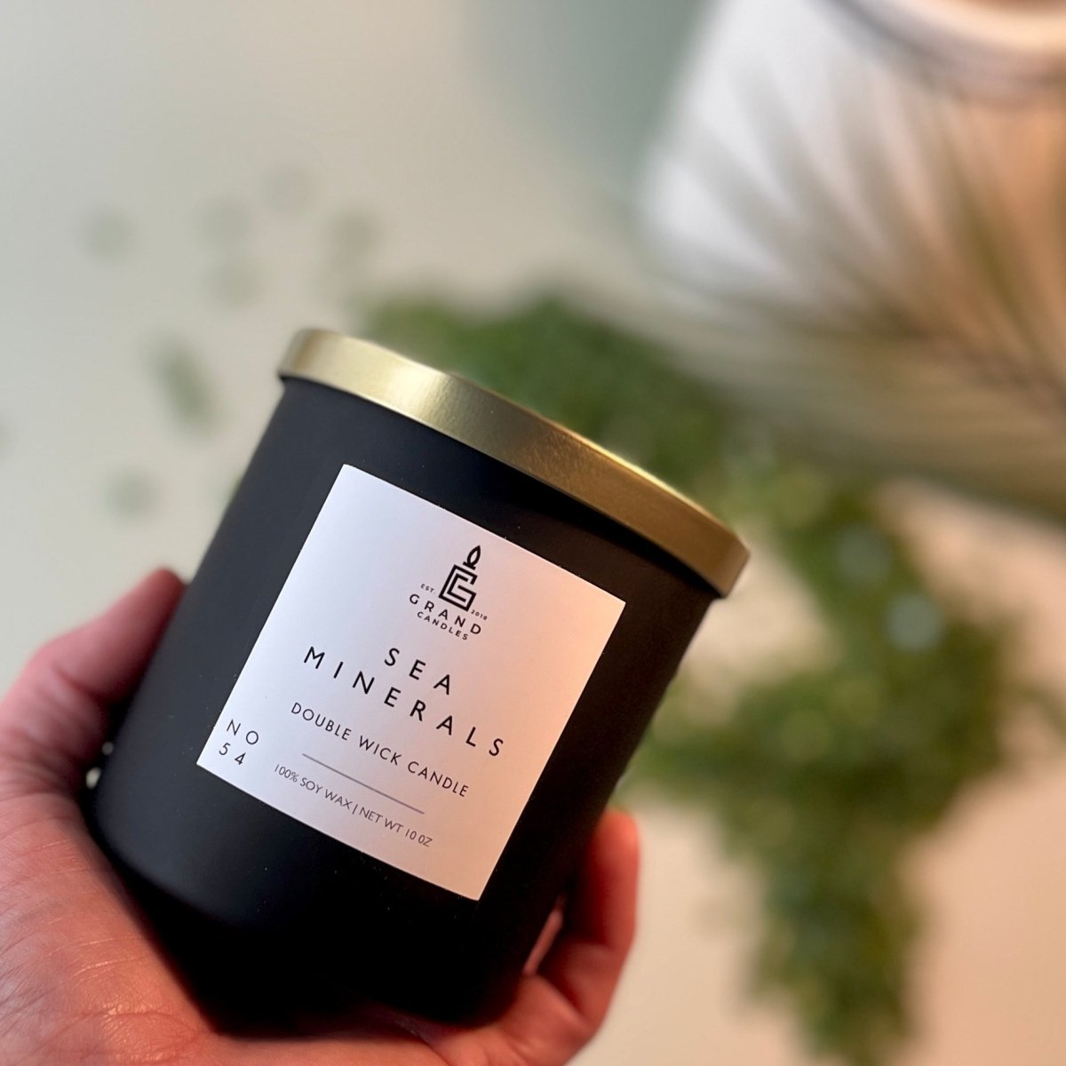 Sea Minerals Candle - Luxury Scented Soy Candle