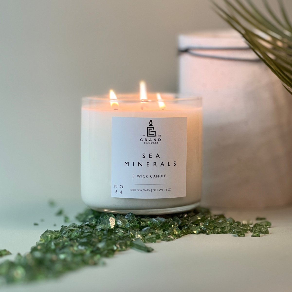 Sea Minerals Candle - Luxury Scented Soy Candle